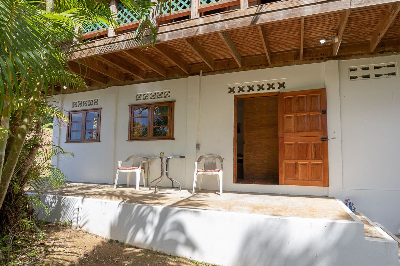 Leapfrog at Castara Villas: front terrace
