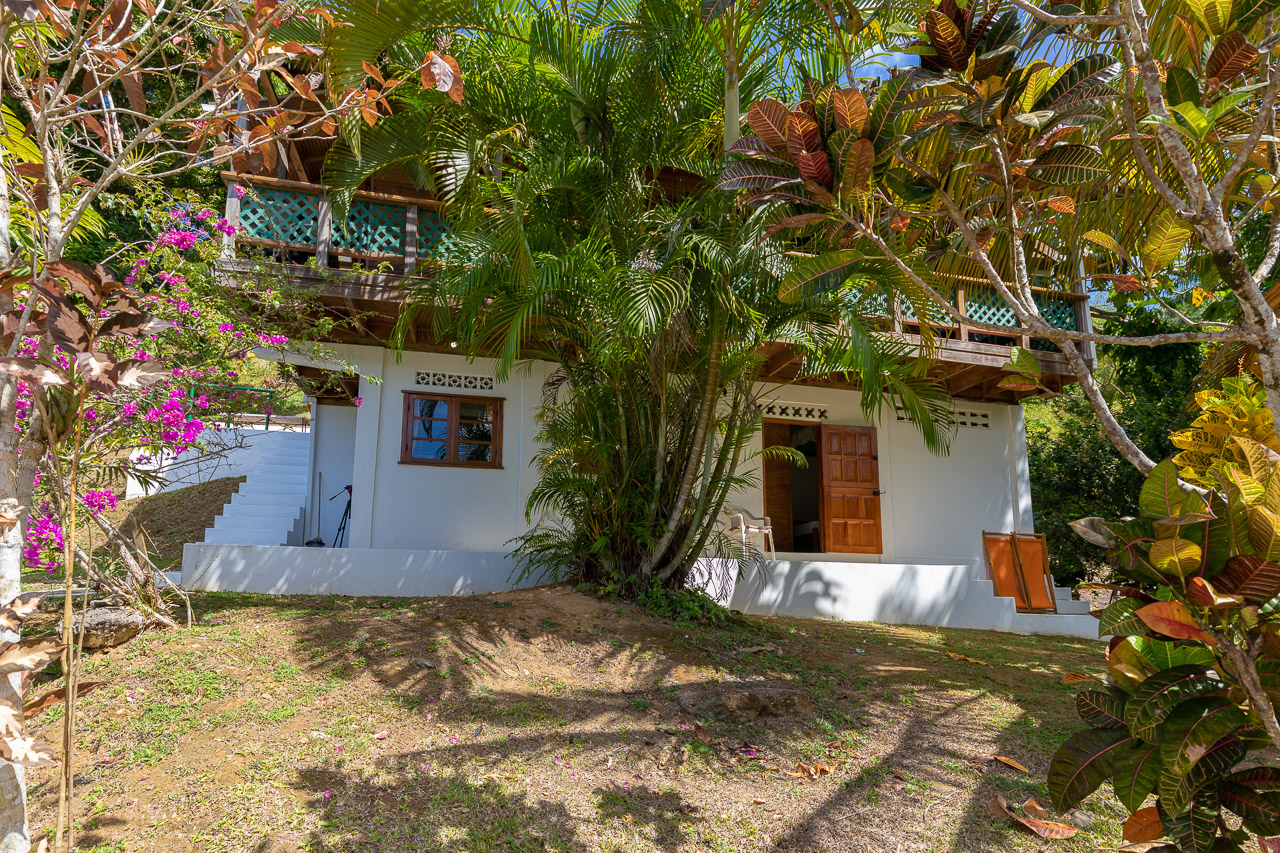 Leapfrog at Castara Villas: front terrace