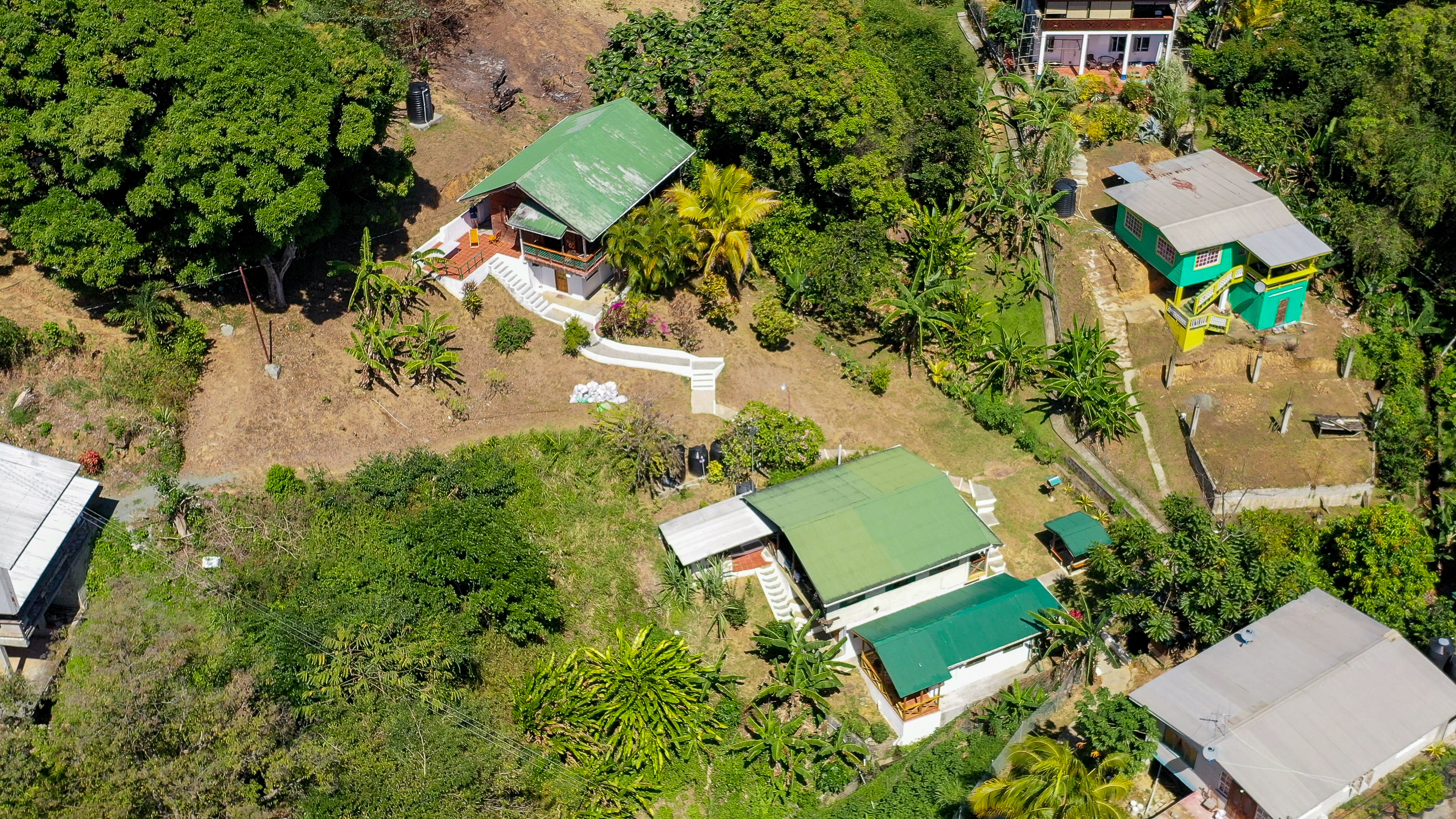 Aerial view of Castara Villas