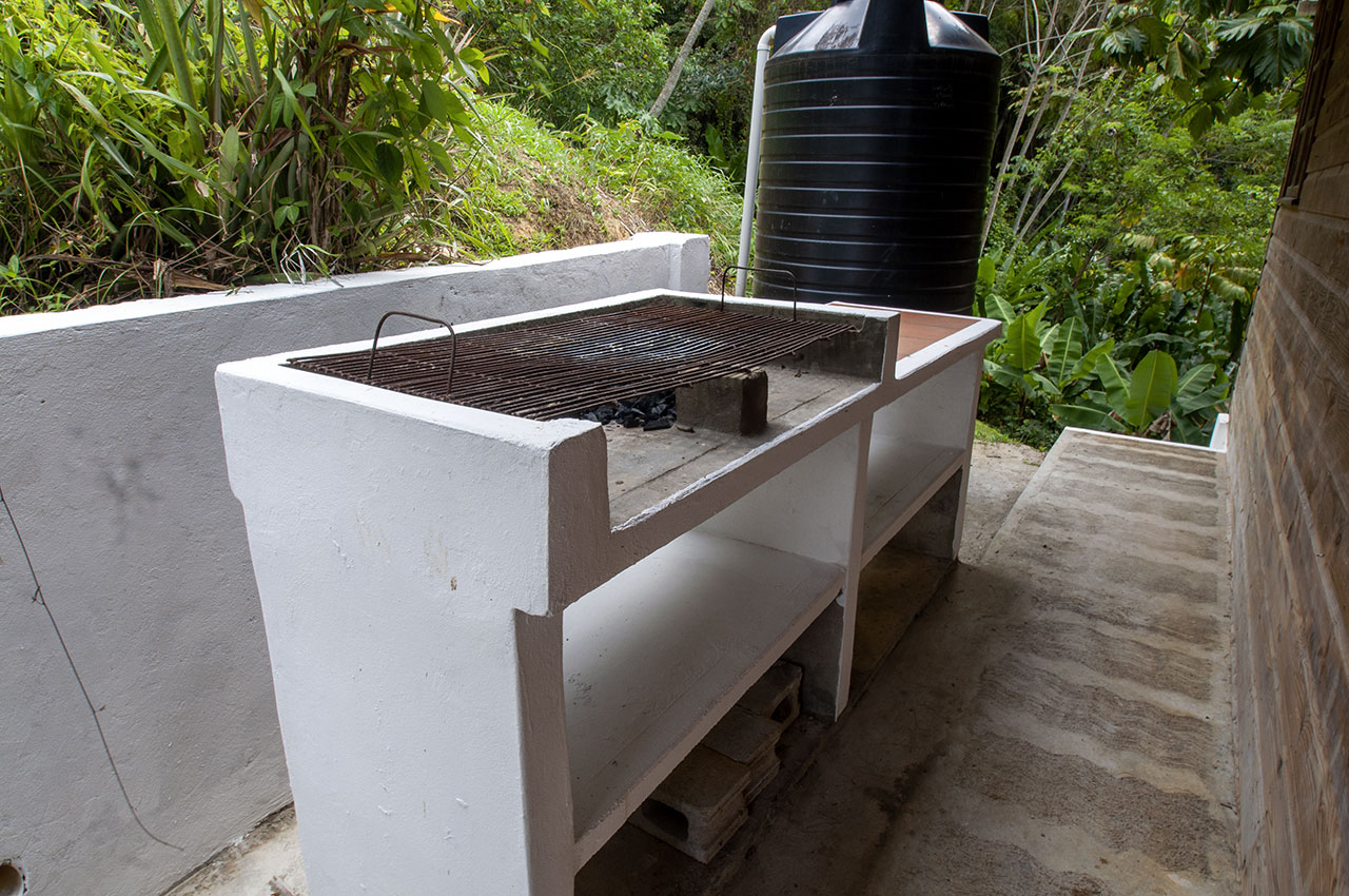Toad Heights at Castara Villas: the barbeque unit