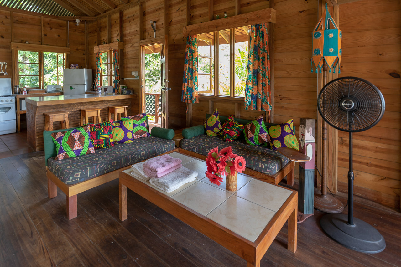 Toad Heights at Castara Villas: main living area