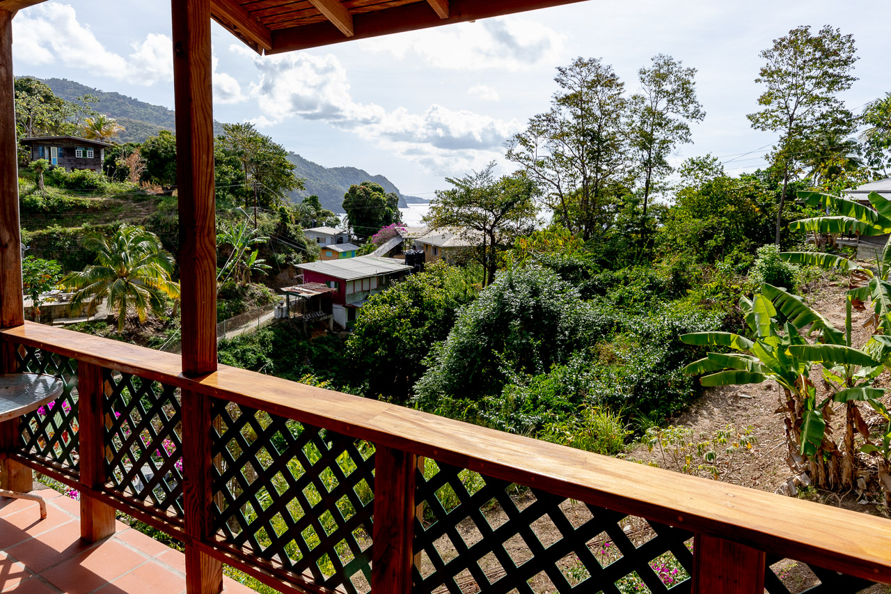Toad Heights at Castara Villas: views from the balcony