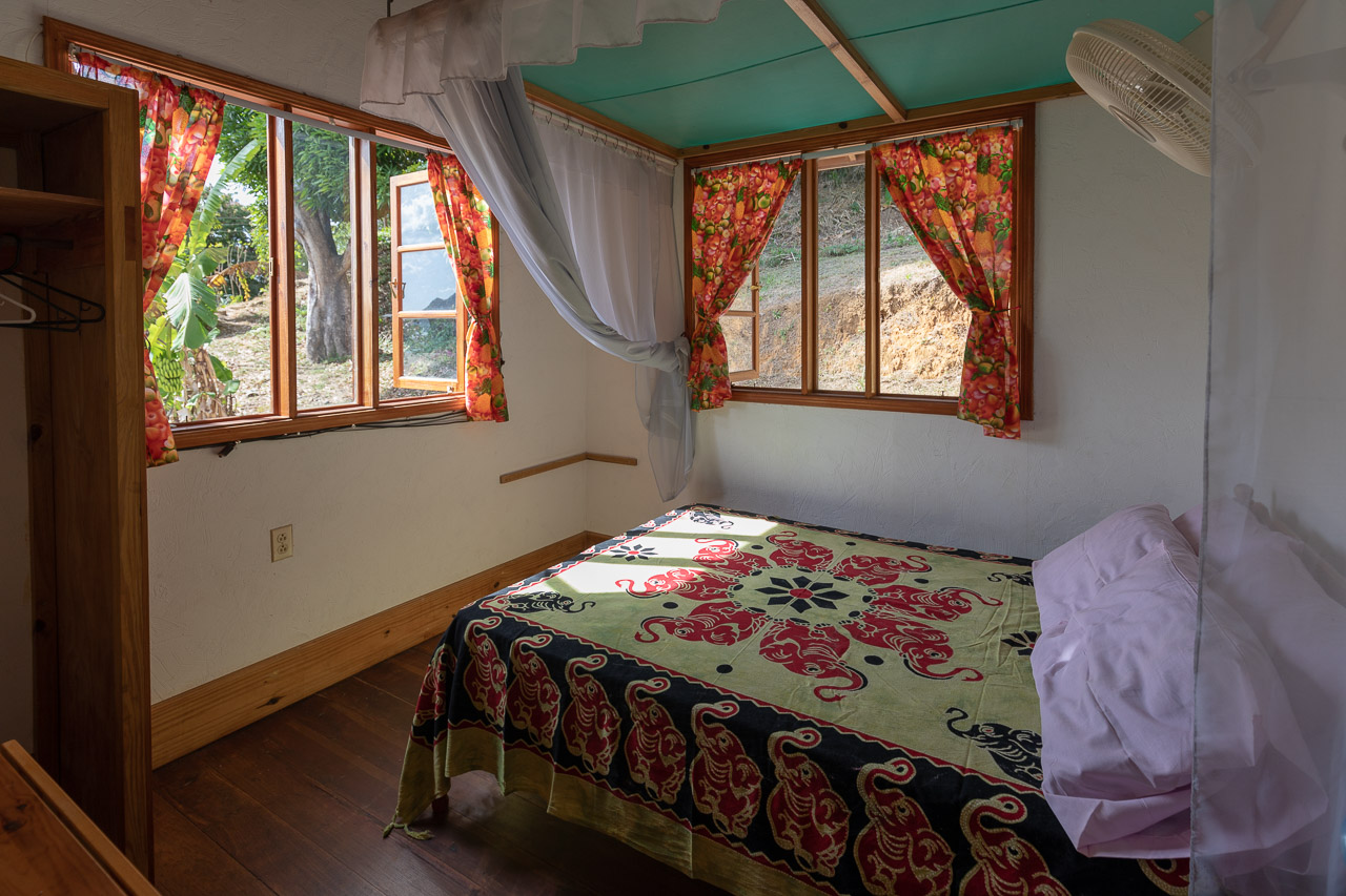 Toad Heights at Castara Villas: the master bedroom