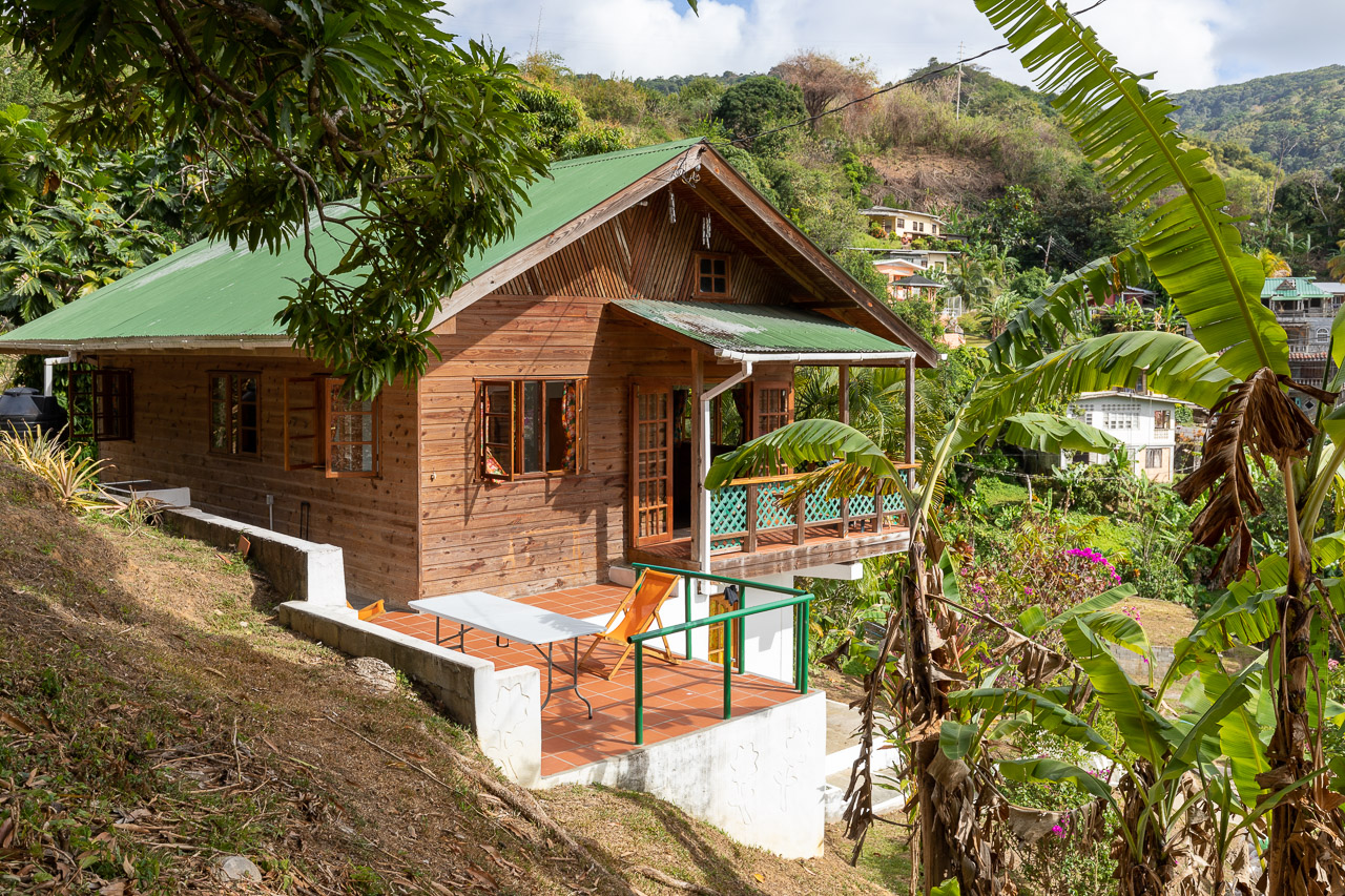 Toad Heights at Castara Villas: house frontage and front deck